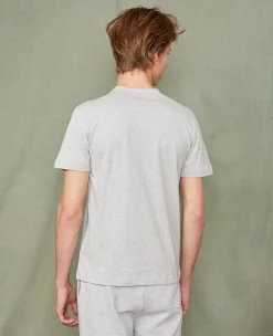 T-shirt col v coton recyclé et organique